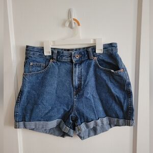 High Waisted Blue Jean Shorts